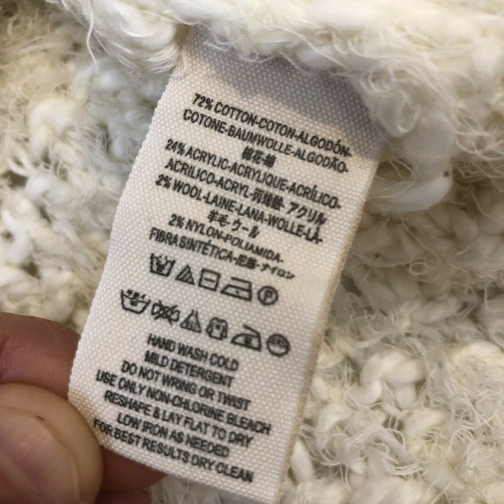 Free People Loose Knit Deconstructed Large Sweater NWT - Picture 4 of 7